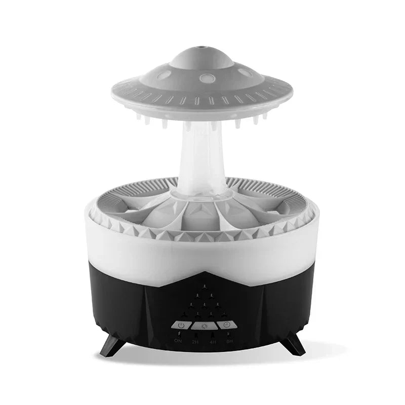 Humidificateur nuage coloris noir et blanc