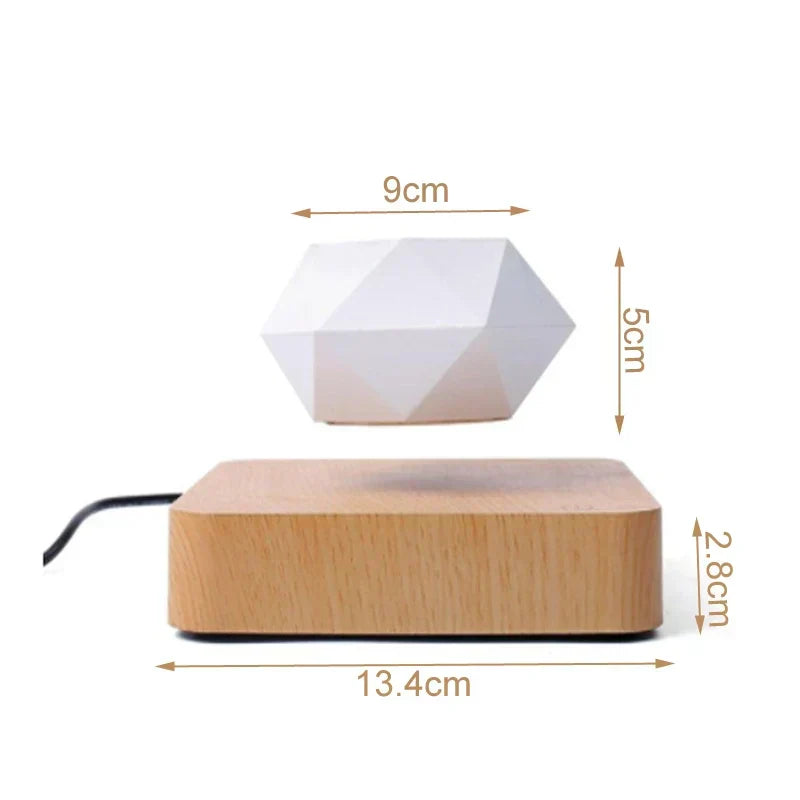 Dimensions du pot en lévitation et de son socle