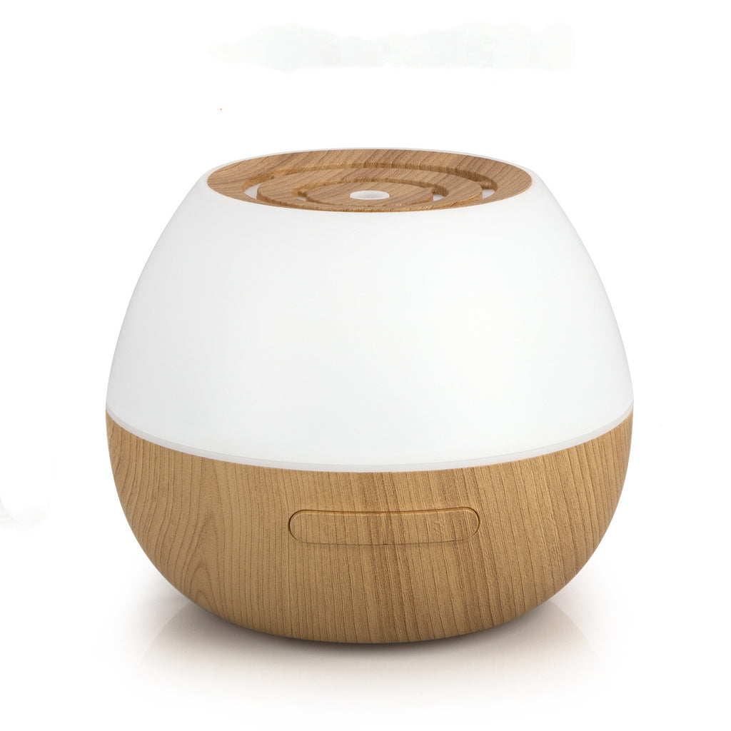 Diffuseur d'huiles essentielles effet bois avec lumière blanche