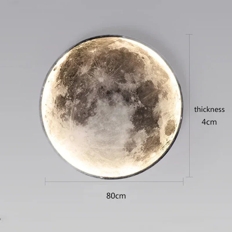 Dimensions de l'applique lune 80 cm