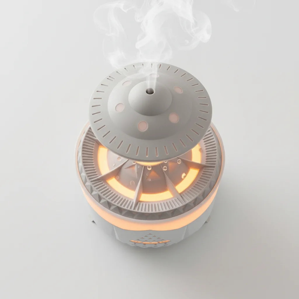 Humidificateur nuage vu de dessus