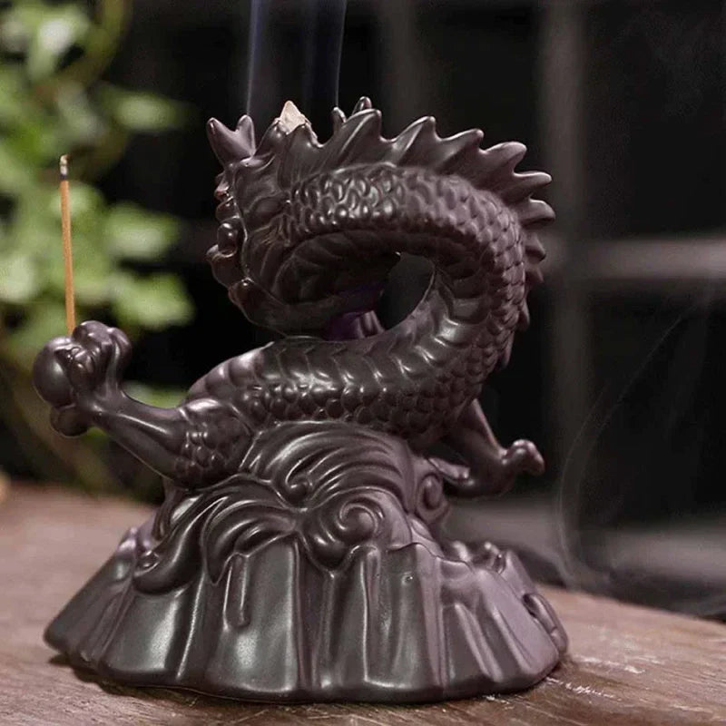 Brûleur d'encens dragon sans boule de cristal