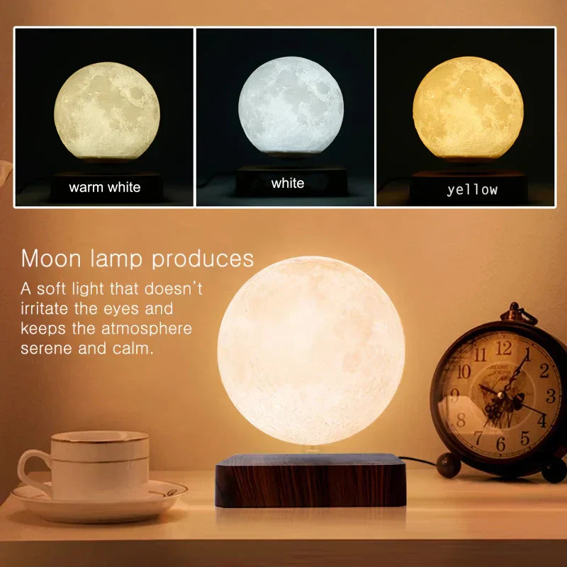 Les 3 teintes de lumière de la lampe lune