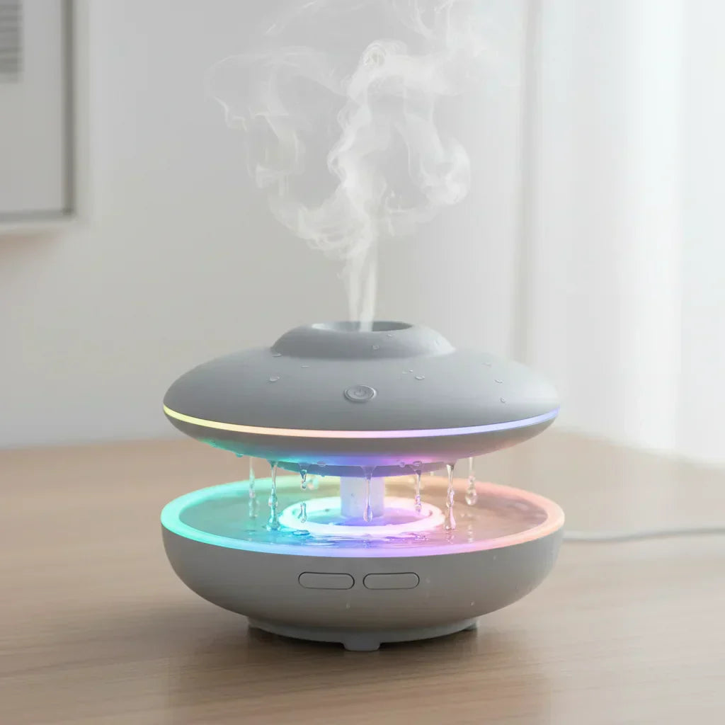 Humidificateur nuage avec lumière multicolore