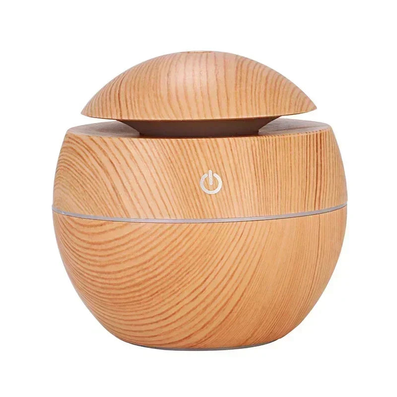 Diffuseur effet bois clair sur fond blanc