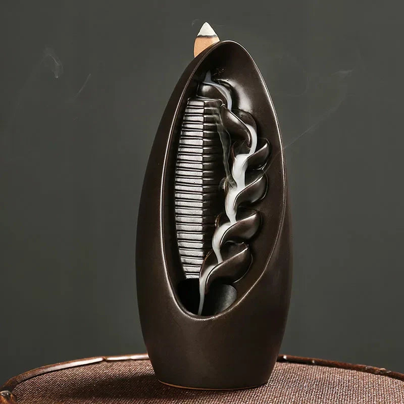 Brûleur d'encens à reflux en forme de goutte