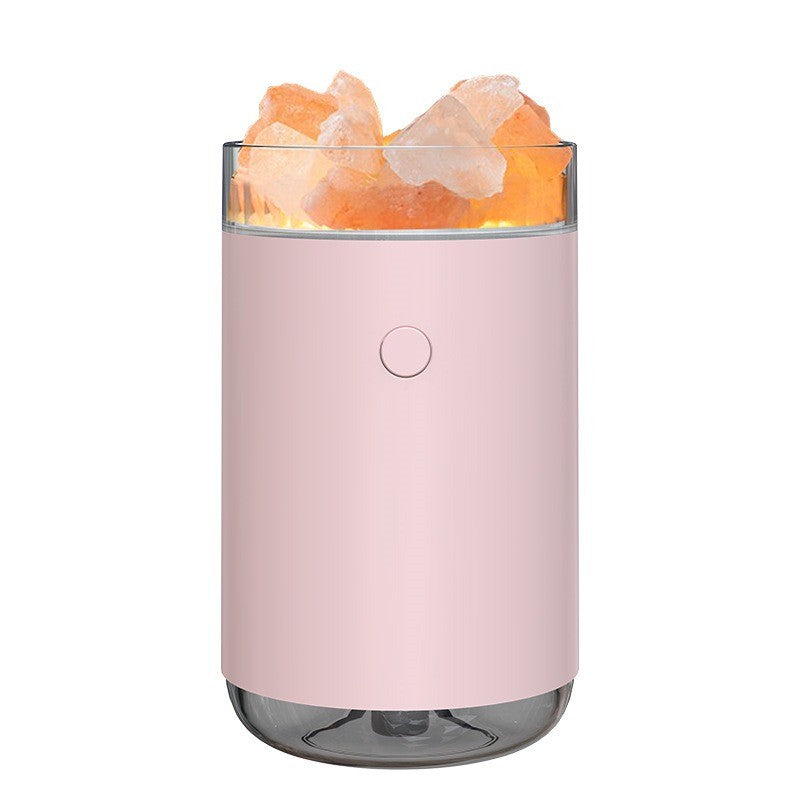 Humidificateur pierres de sel, version rose