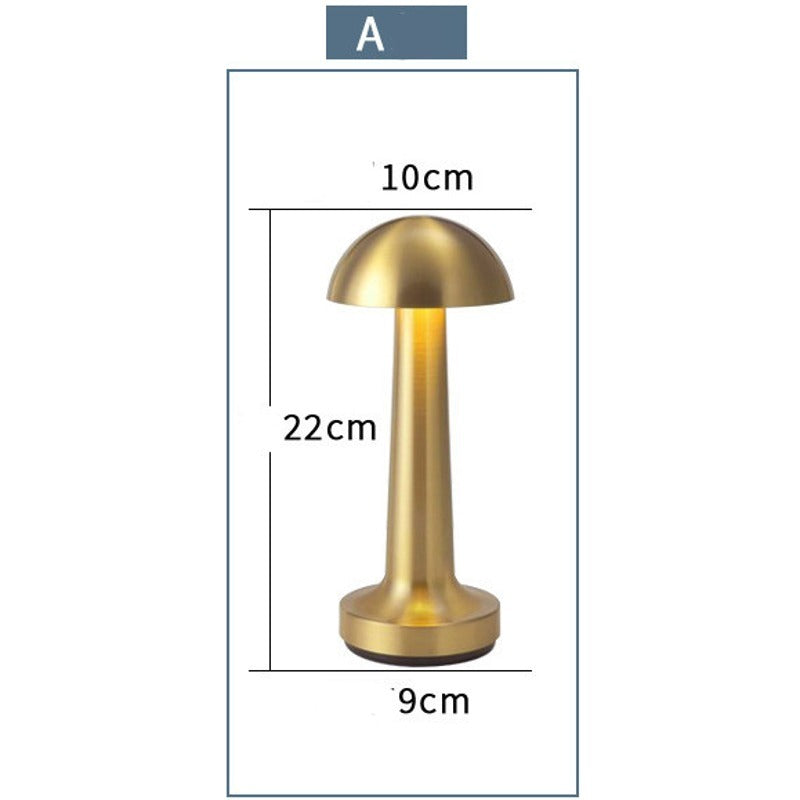 Lampe bistrot finition bronze doré : 22 cm de haut, abat-jour de 10 cm