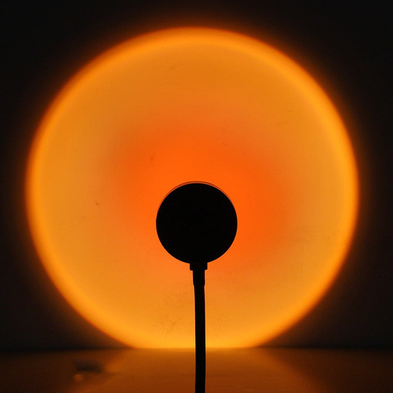 Teinte coucher de soleil : halo orangé