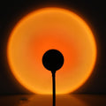 Teinte coucher de soleil : halo orangé