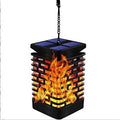 Lanterne solaire suspendue avec effet flamme vacillante