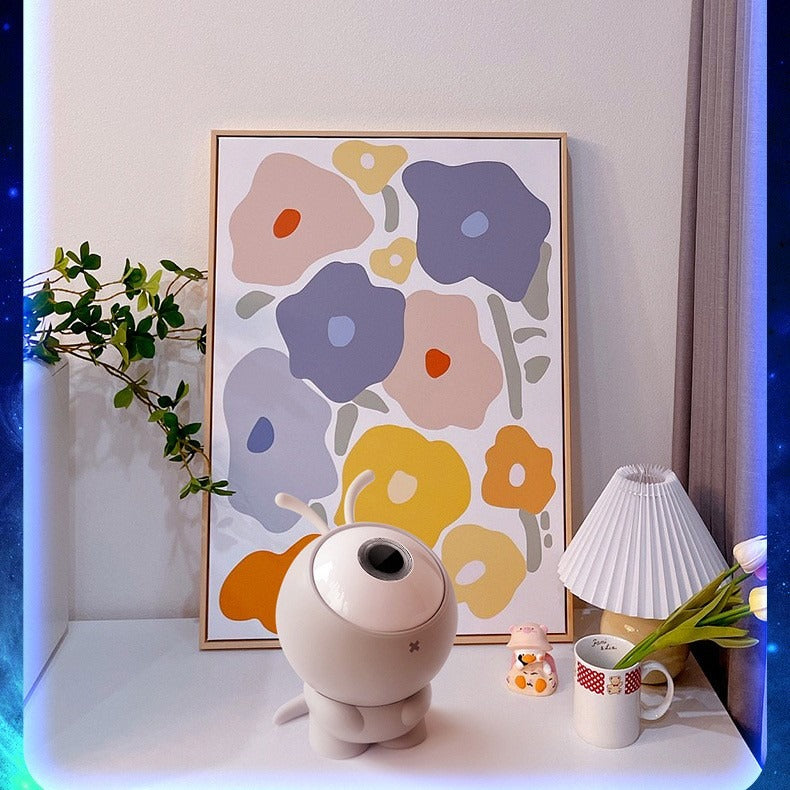 Mini projecteur galaxie dans une chambre lumineuse