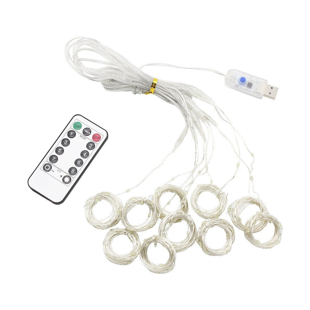 Rideau lumineux USB avec sa télécommande